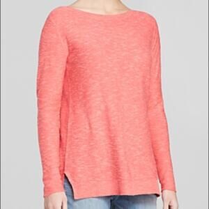 Eileen Fisher Linen & Cotton Boat Neck Top